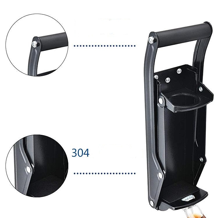 металлическая дробилка для банок, настенная, более толстые металлические рычаги, сверхмощные дробилки для алюминиевых банок для переработки, дробилка для пластиковых бутылок на 16 унций + 4 крепежных 2026 - $26.99 –P3