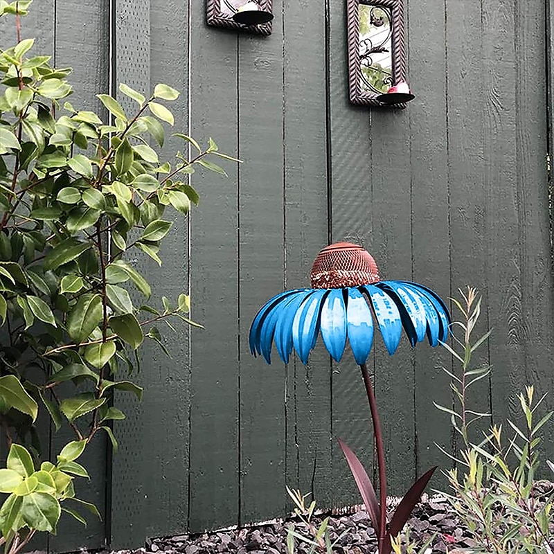 ulkokukkalintujen syöttölaite, kevätkoristeet 78cm korkea metallinen kukkalintujen syöttölaite riippuva kolibrinruokinta puutarha ulkona metallilintujen tarvikkeet lemmikkilintujen ruokinta saalisruoka 2025 - $15.49 –P5