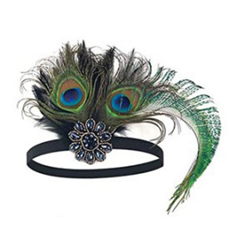 Retro Vintage Anos 20 Peça para Cabeça Baile de Máscara Faixa De Cabelo Estilo Melindrosa Normal O Grande Gatsby charleston Convidado do casamento Mulheres Dia Das Bruxas Carnaval Baile de Máscaras de 2025 por $23.99 –P5
