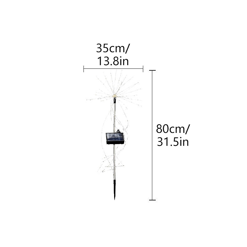led vanntette fyrverkerilys, starburst hagelamper til julebryllup &amp; helligdager 2025 - $42.99 –P1