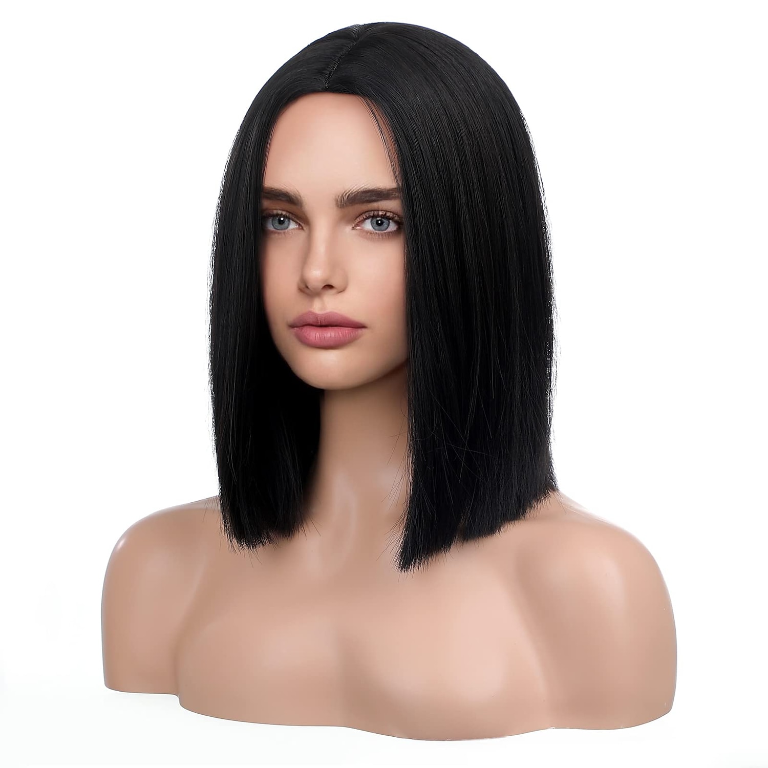 peruci albe pentru femei lungimea umerilor peruci par drept peruci bob 2025 - $23.99 –P8