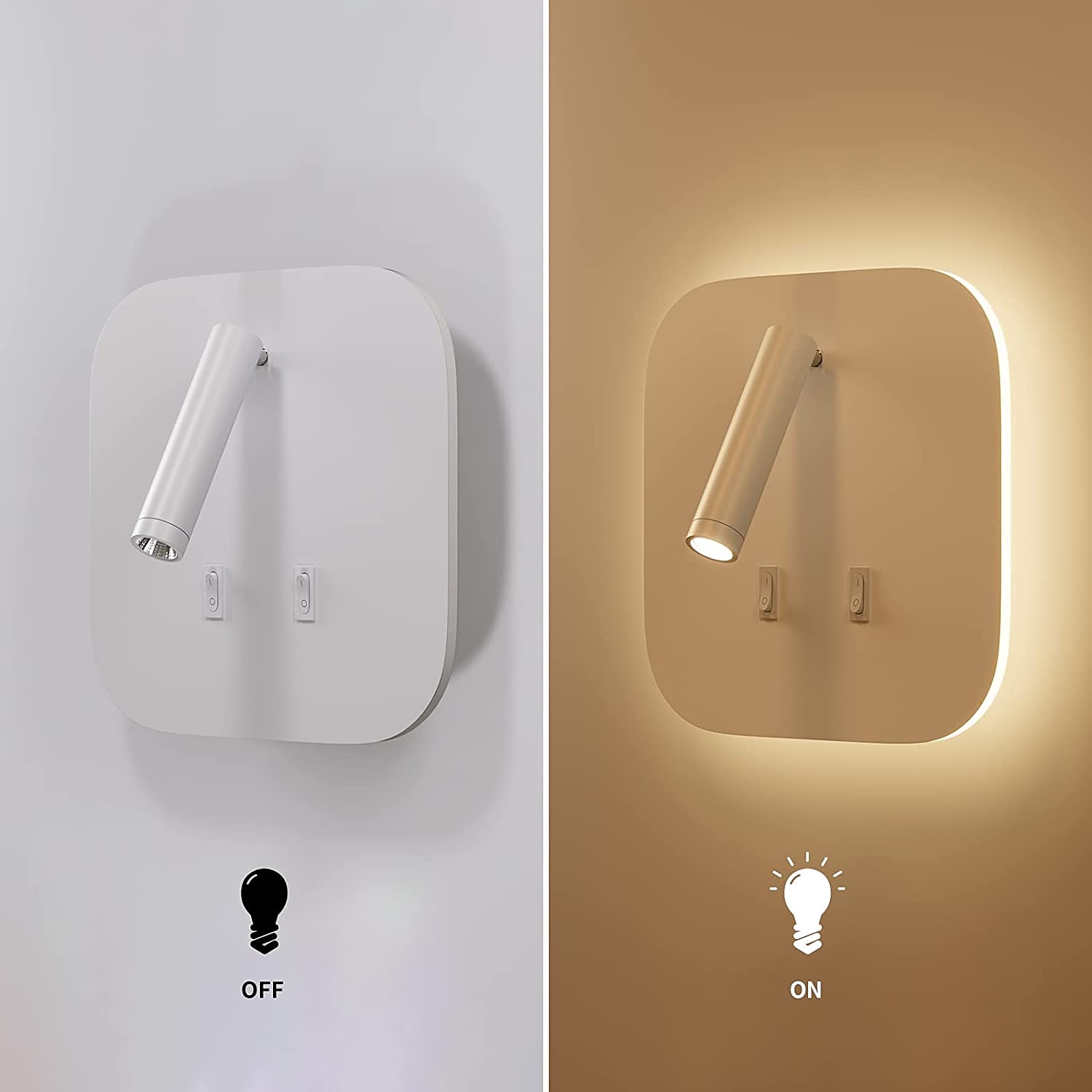 8w moderne indoor wandlamp led wandkandelaar lezen spotlight met schakelaar 350 swivel 2 in 1 5w wandspot led wandlamp voor slaapkamer nachtkastje woonkamer studeerkamer 2026 - $42.99 –P3