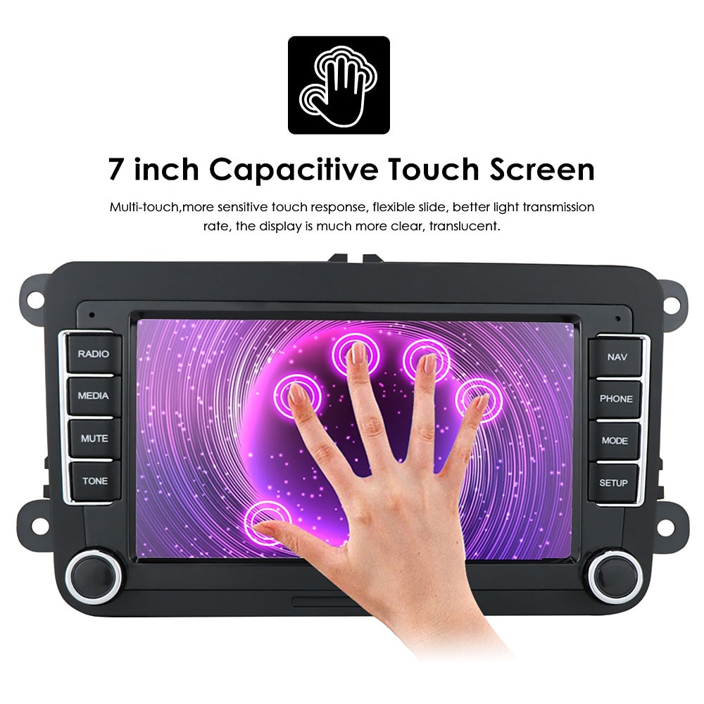 radio 2 din android 10 auto stereo 7 inch autoradio bluetooth gps navigatie multimedia speler voor volkswagen passat golf jetta polo tiguan skoda seat alle jaren 2025 - $124.99 –P12