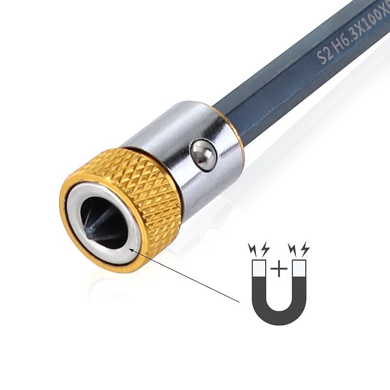 Screwdriver Magnetic Ring 1/4'' Universal Screw Driver Head Magnetic Ring Accessories for 6.35mm Shank Anti-Corrosion Drill Bit 2026 - $10.99 –P2