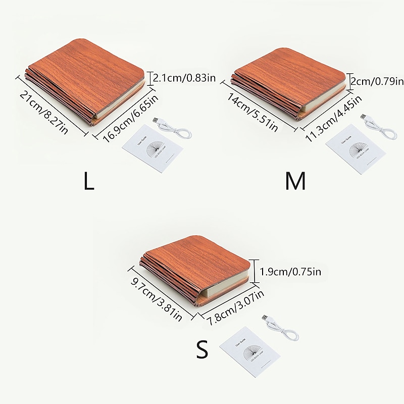 LED Book Night Light. Portable Tri-color Table Lamp,  USB Rechargeable Magnetic Foldable Desk Lamp for Home Decoration 2026 - $32.99 –P12