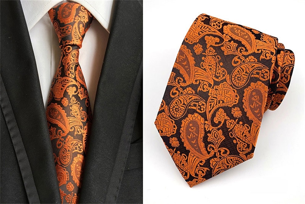 Herre Slips Kontor Bryllup Herre Formell Stil Moderne Stil Jacquard Mote Jacquardvevnad Formell Virksomhet Formell kveld 2025 - $12.99 –P2