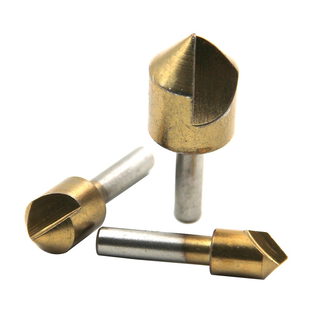 5 pz 6mm 10mm 12mm 16mm 19mm smussatura svasatore punta da trapano 1 flauto 90 gradi set per legno cambio rapido del 2025 a $9.99 –P4