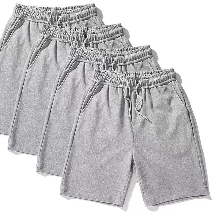 Herr Svett shorts Säckiga Shorts Ensfärgat Andningsfunktion Mjuk Kort Ledigt Dagligen Stylish Ledigt Svart Grå Microelastisk 2025 - $11.49 -P2