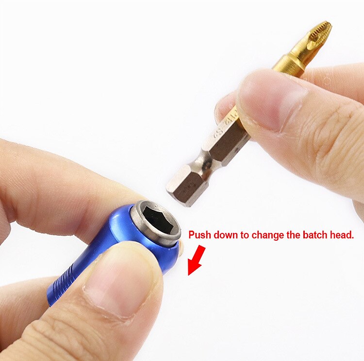 1/4 Inch Blue Hex Shank Automatic lock Screwdriver Bit Extension Rod Quick Release Magnetic Lengthen Batch Head Rod 60mm 100mm 150mm 2025 - $12.99 –P2