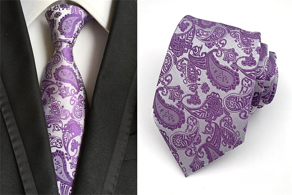 Herre Slips Kontor Bryllup Herre Formell Stil Moderne Stil Jacquard Mote Jacquardvevnad Formell Virksomhet Formell kveld 2025 - $12.99 –P7