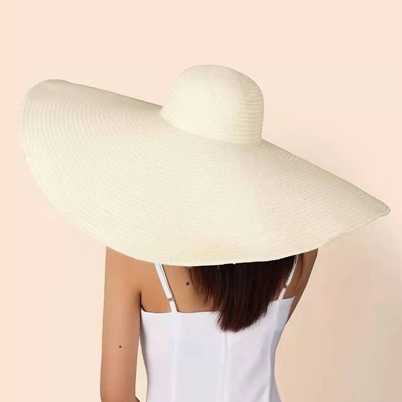 Dam Solhatt Stråhatt Sugrör Boho Strandstil 2025 - $19.99 –P4