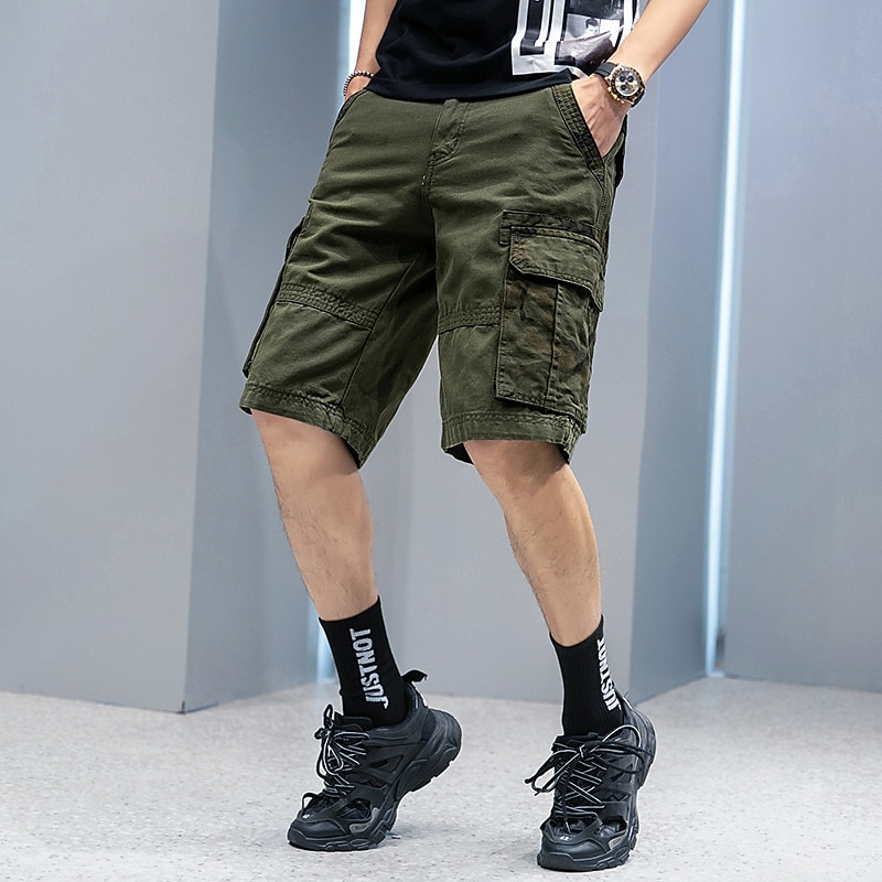 Ανδρικά Τακτικά Σορτς Σορτς φορτίου Σορτς Camo Καλοκαιρινό σορτς Κουρελού Συμπαγές Χρώμα καμουφλάζ Ripstop Αναπνέει Αθλήματα & Ύπαιθρος Στρατιωτικό Πράσινο Χακί Μπλε 2025 - $35.99 –P15