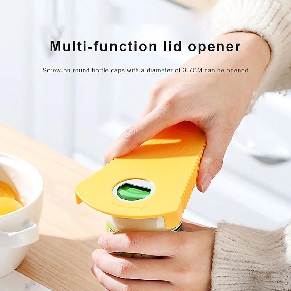 blikopener 5 in 1 multifunctionele potopener draai deksel snel openen koken dagelijks gebruik flesopener keukenaccessoires 2025 - $7.99 –P5