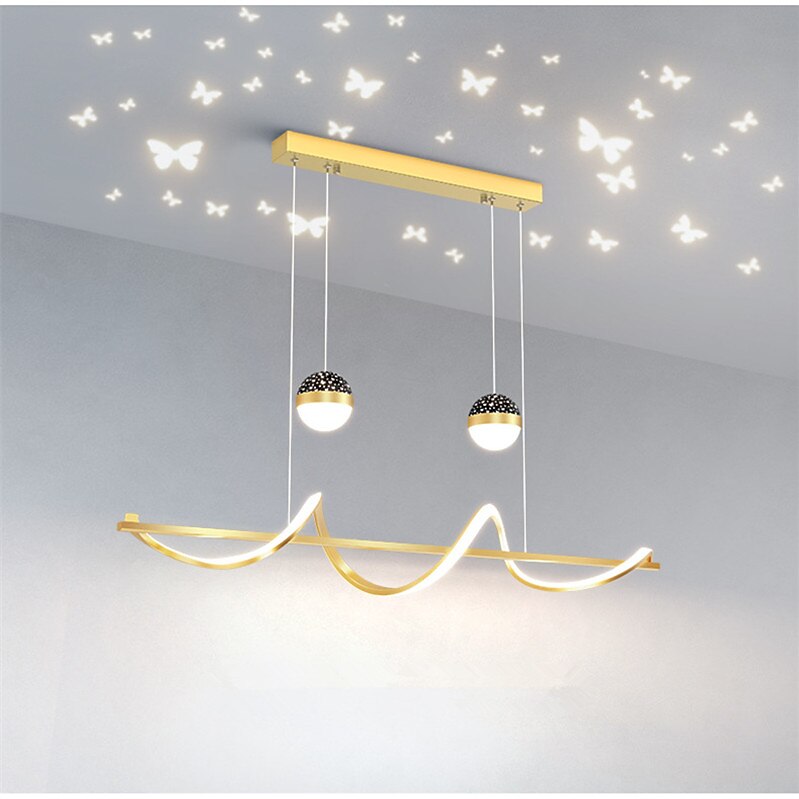 100 cm Pendant Light LED Butterfly Projector Light Restaurant Lamp Modern Nordic Style Warm Creative Design Spiral Chandelier 2025 - $449.99 –P8