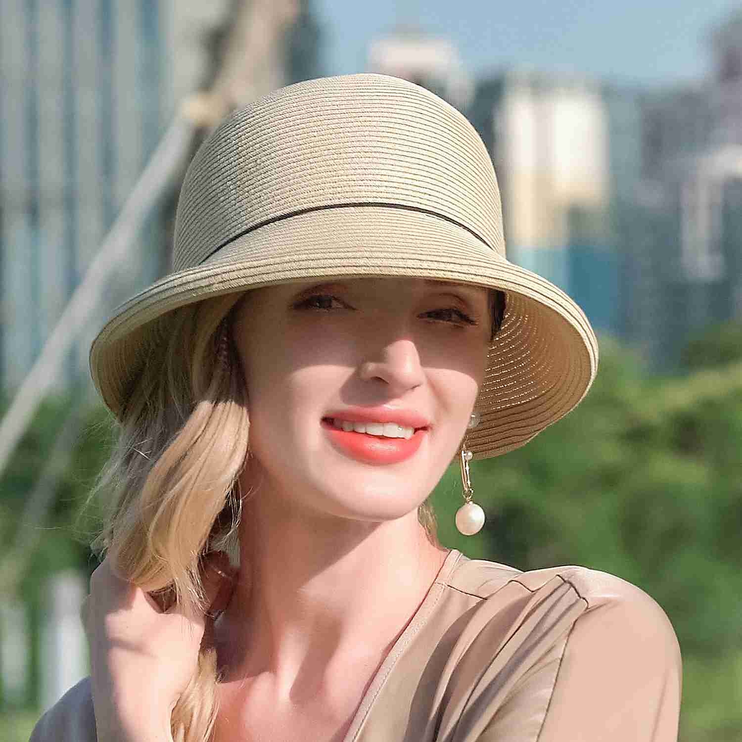 Bohemian Beach Straw Hats with Beading / Color Block 1pc Party / Evening / Casual Headpiece 2025 - $26.99 –P3