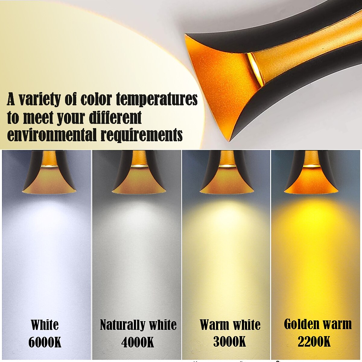30/40 cm Plus Large Outdoor LED Wall Light 20W / 30W Various Color Temperature Lighting Modern Black Gold Courtyard Wall Lamp Suitable for Terrace Garage Balcony AC85-265V 2025 - $113.99 –P3