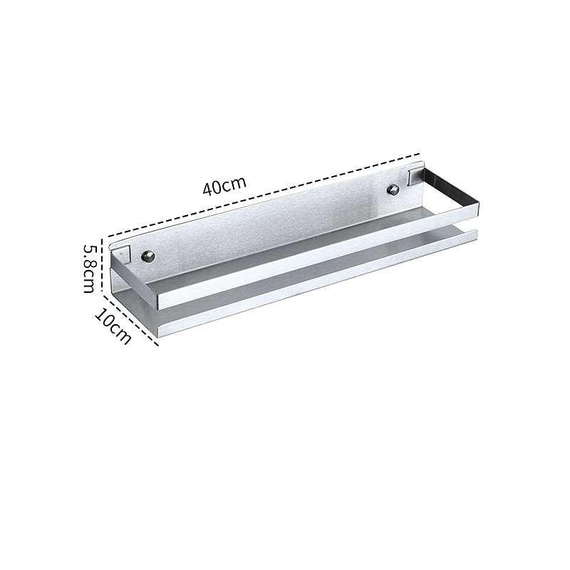 Caddie de douche salle de bains cuisine support de rangement tenture murale 304 support de rangement en acier inoxydable salle de bains cuisine fournitures support de rangement multifonctionnel de 2025 ? $31.99 –P13