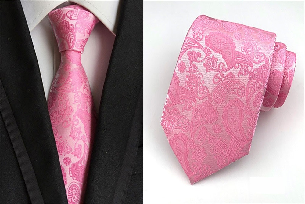 Herre Slips Kontor Bryllup Herre Formell Stil Moderne Stil Jacquard Mote Jacquardvevnad Formell Virksomhet Formell kveld 2025 - $12.99 –P3