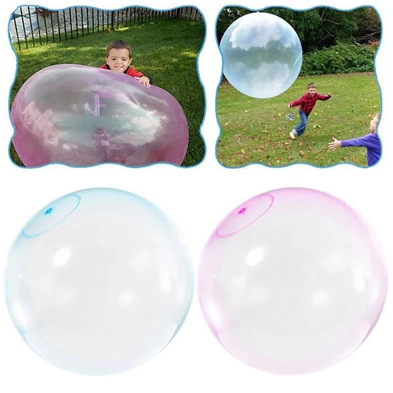 1/2/3 pcs Toy Bubble Ball with pump 27/47 inch Holiday Bouncy Ball Elastic Super Large Beach Balloon Inflatable Funny Toy Ball for Garden Outdoor Indoor Play 2025 - $23.37 –P2