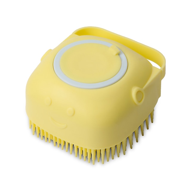 badrum hund bad borste massage handskar mjuk säkerhets silikon kam med schampo box husdjur tillbehör för katter dusch grooming verktyg 2025 - $12.99 –P1