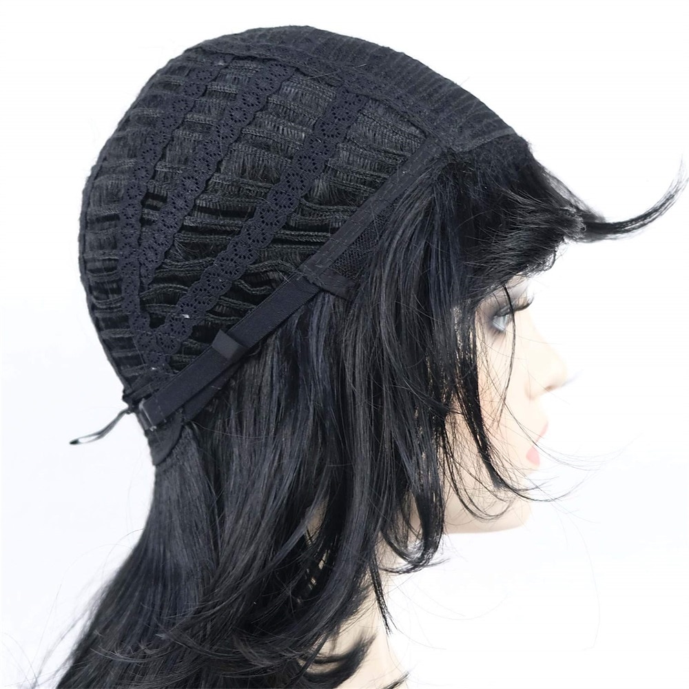 shaggy couches perruque longueur d'épaule femmes perruque avec une frange de cheveux perruque de cheveux synthétiques de qualité supérieure pour les femmes de 2025 ? $28.99 –P14