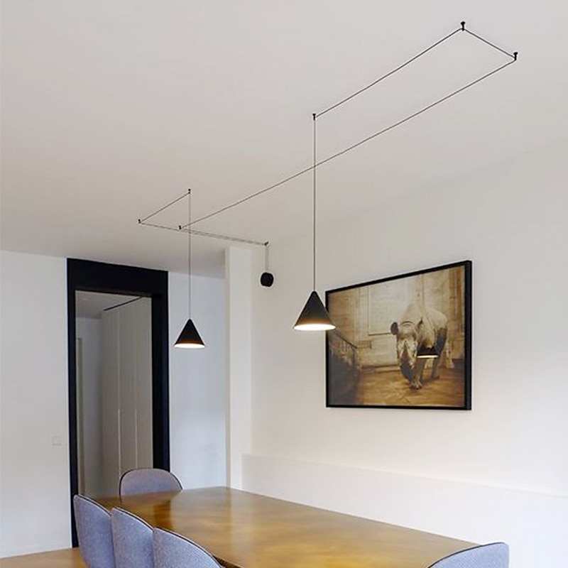 2-Light 20 cm Egységes kialakítás Sziget Design Függőlámpák Fém Festett felületek Modern Skandináv stílus 85-265 V 2025 - $101.99 –P4