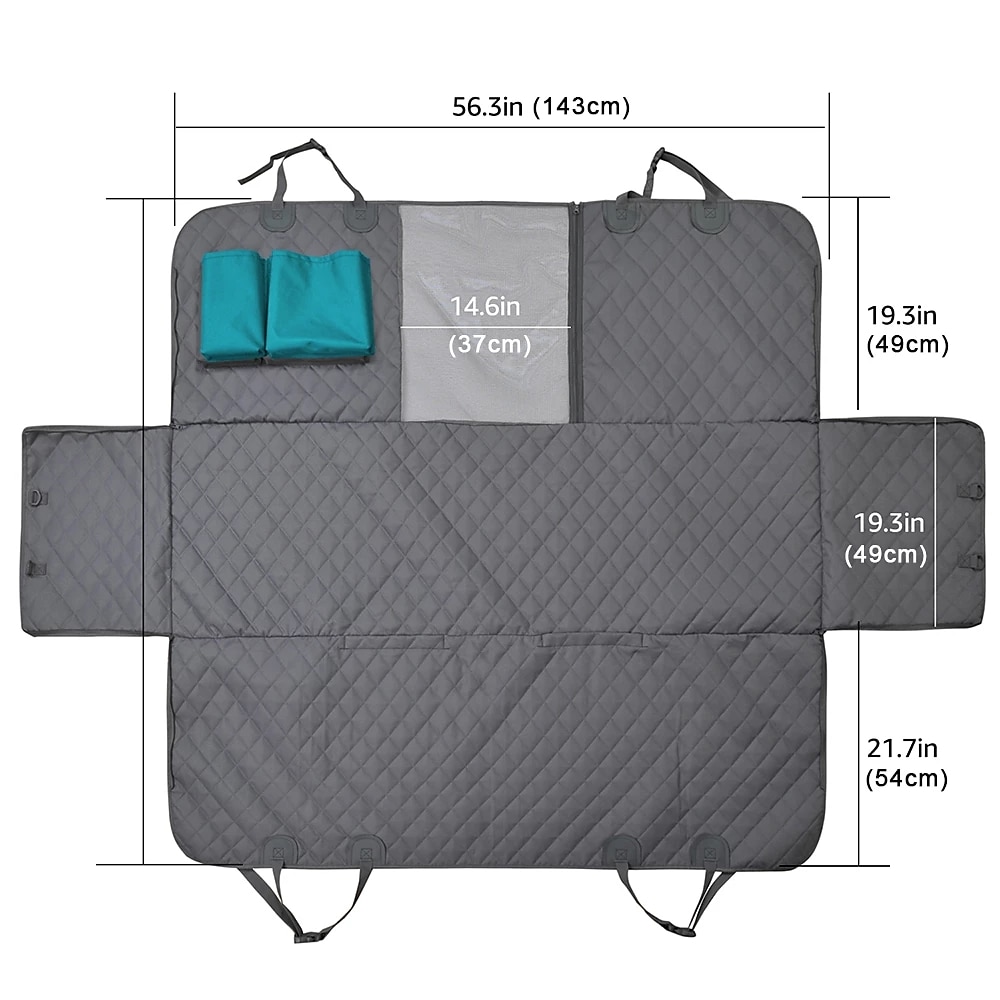 hond auto bekleding waterdicht huisdier reizen hond carrier hangmat auto achter achterbank beschermer mat veiligheid carrier voor honden 2026 - $80.99 –P3