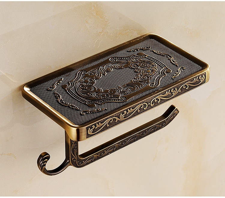 Toilet Paper Holder Multifunction Antique Zinc Alloy 1PC - Bathroom 2025 - $47.99 –P3