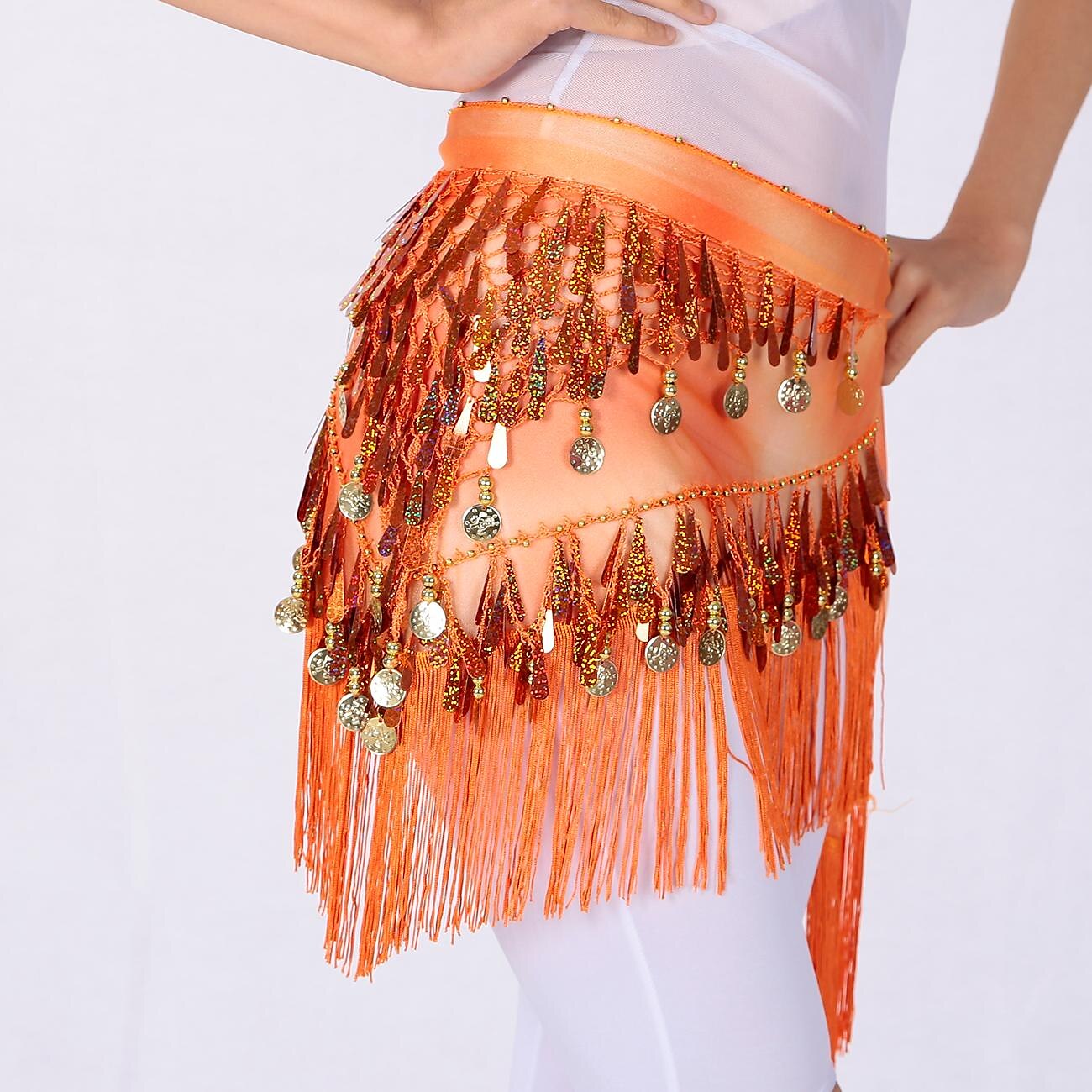 Magedans Dansetilbehør Belte Glimmer Holder Ledning Dusk Dame Trening Ytelse Høy Paljetter Polyester 2025 - $14.99 –P2