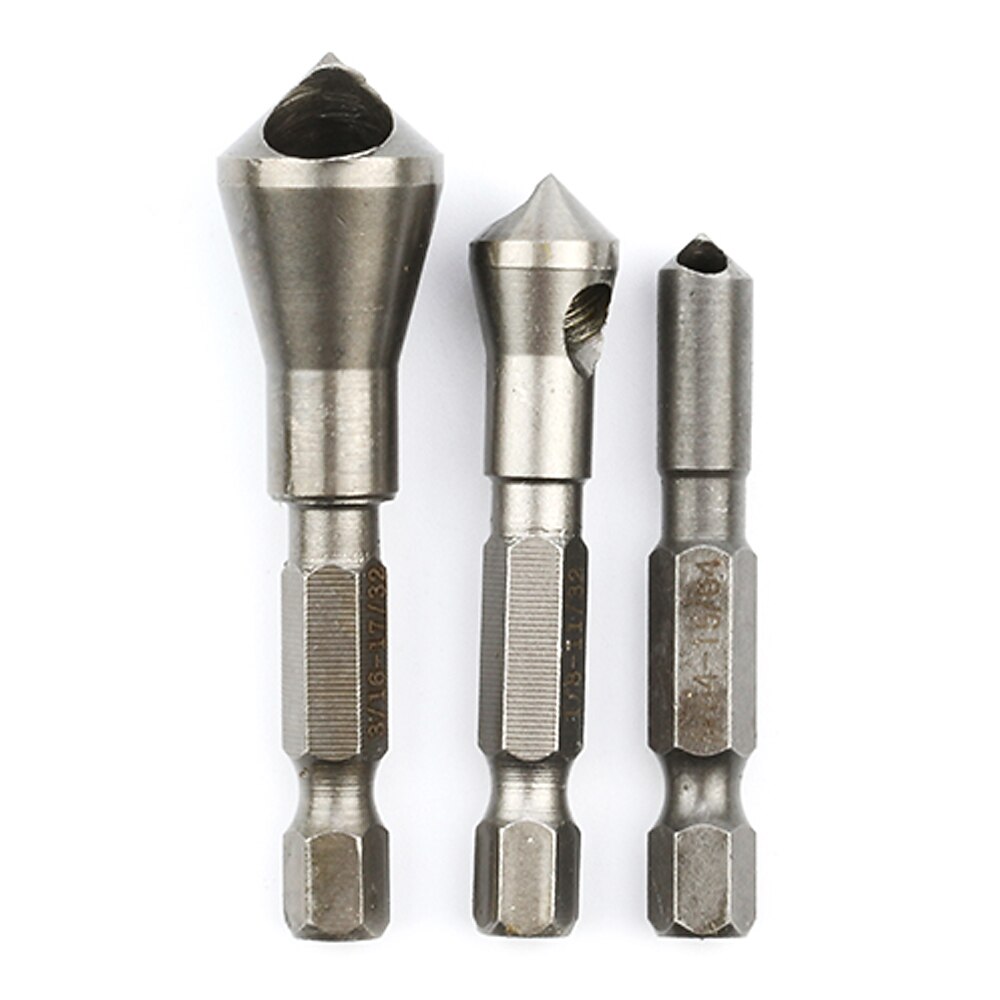 90 Degrees Hex Shank Inch System Inclined Hole Chamfering Cutter Internal Chip Removal Spot Facer Chamferer Deburring Woodworking 2025 - $12.99 –P7