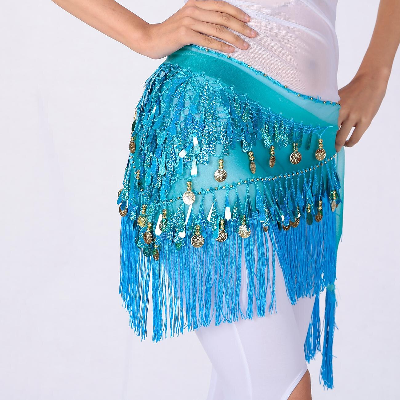 Magedans Dansetilbehør Belte Glimmer Holder Ledning Dusk Dame Trening Ytelse Høy Paljetter Polyester 2025 - $14.99 –P5