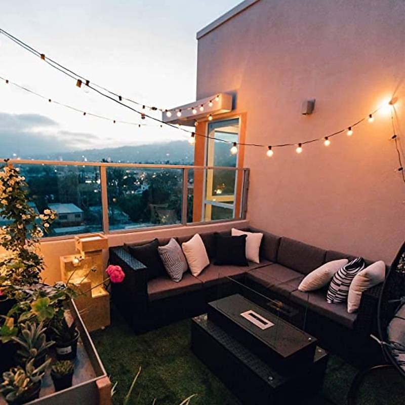 elegante festa di ricevimento di nozze luci a globo per esterni luci solari a led per matrimonio 6m-30 lampadine 5m-20 lampadine luci da giardino per matrimonio impermeabili per layout di festa di del 2025 a $43.99 –P6