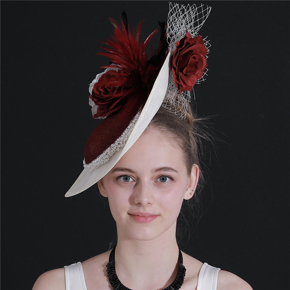 Elegante Retro Antiguo Tocados Ropa de Fiesta Sombrero fascinador Disfraz Mujer Mascarada Fiesta / Noche Despedida de Soltera Adulto Para la Cabeza 2026 - $37.99 –P4