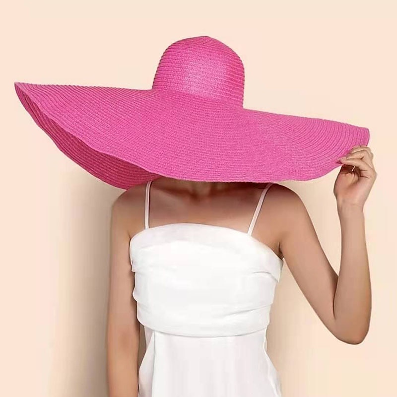 Dam Solhatt Stråhatt Sugrör Boho Strandstil 2025 - $19.99 –P3