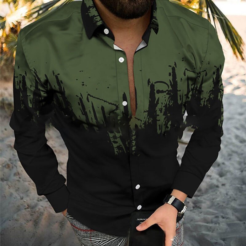 Per uomo Geometrica Rendering Camicia Camicia con bottoni Manica corta Di tendenza Originale Informale Informale Giornaliero Spiaggia Primavera estate Collo ripiegabile Bottone giù Nero / Bianco del 2025 a $24.99 –P2
