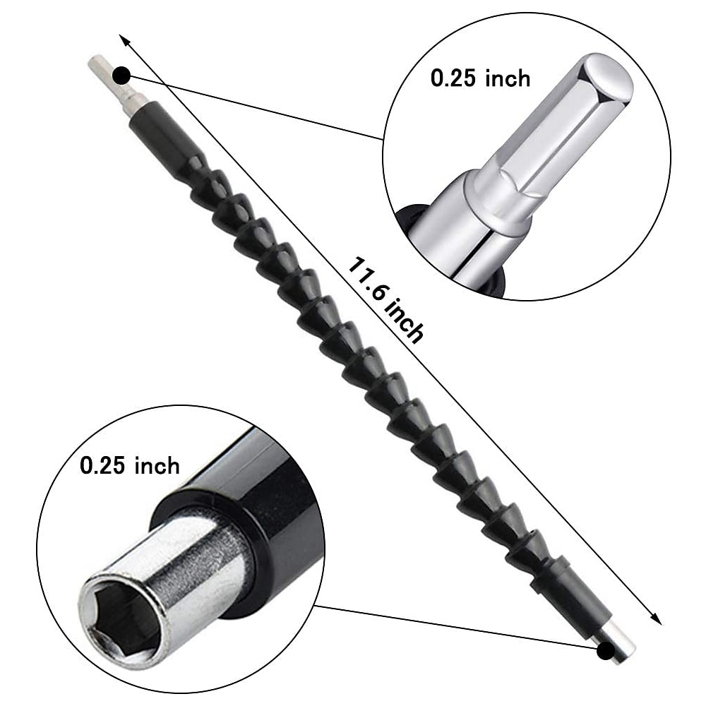 Flexible Electric Drill Screwdriver Bit Multifunctional Universal Snake Hose Cardan Shaft Connection Soft Extension Rod Link 2025 - $7.99 –P5