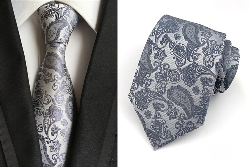 Herre Slips Kontor Bryllup Herre Formell Stil Moderne Stil Jacquard Mote Jacquardvevnad Formell Virksomhet Formell kveld 2025 - $12.99 –P6
