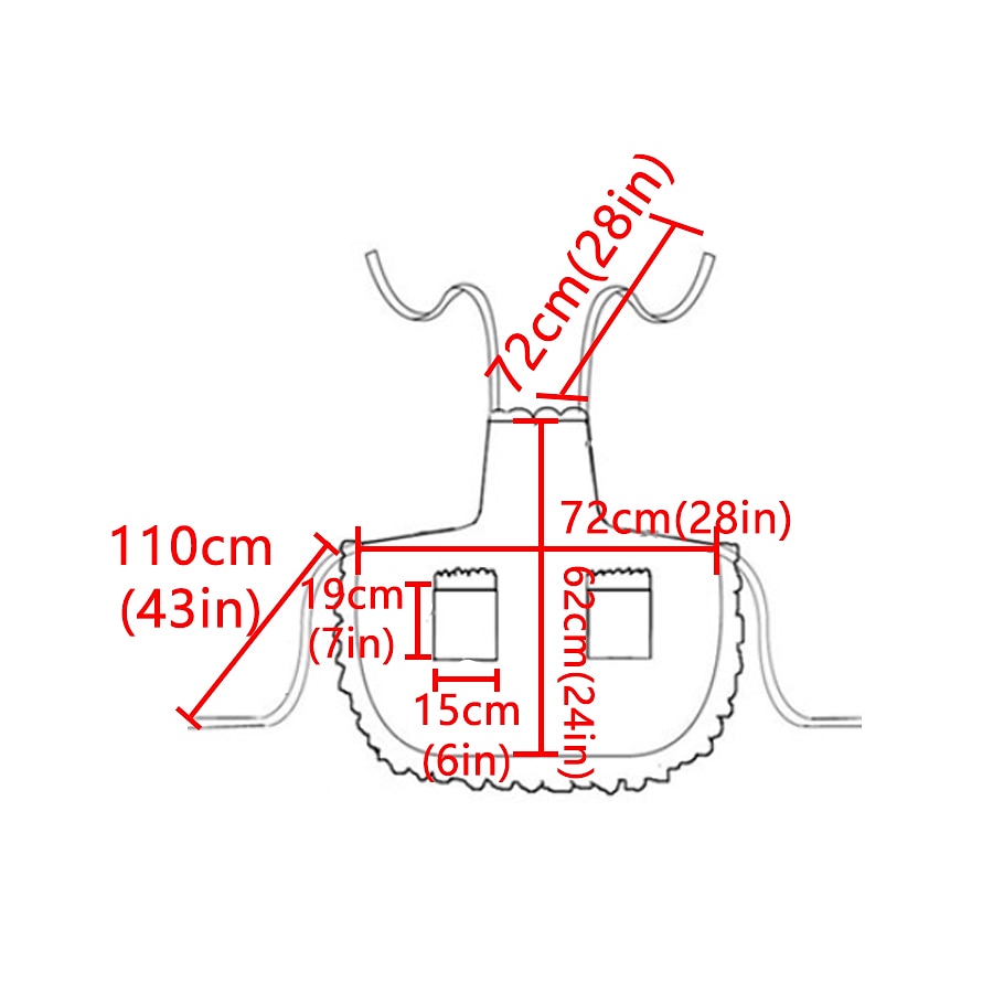 delantal de chef de algodón para mujeres y hombres, delantal de cocina, delantal de jardinería personalizado lunares salón pinafore delantal vintage regalo de la madre 2026 - $26.99 –P1