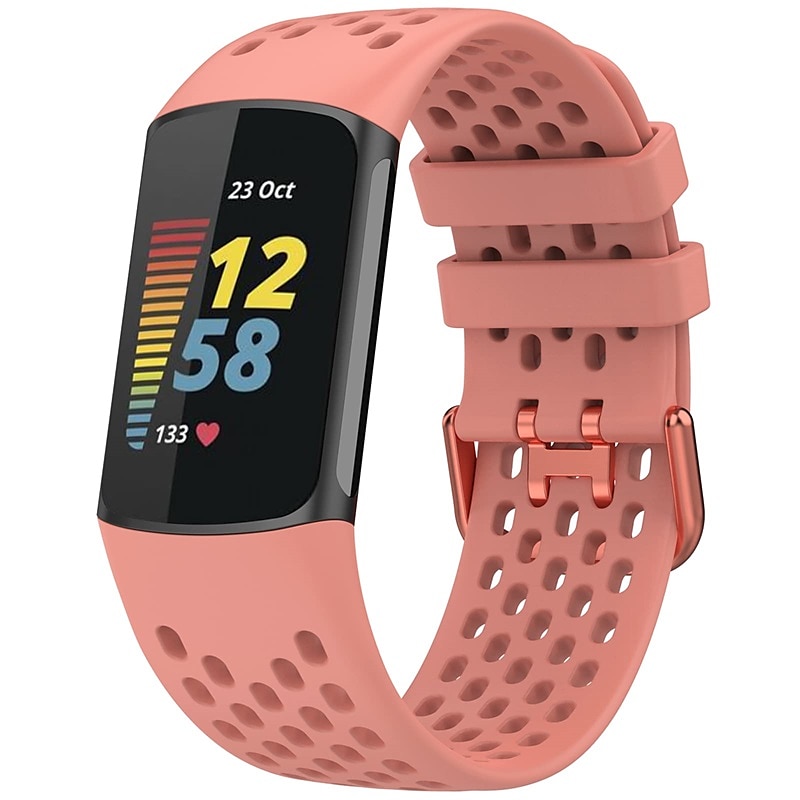 Correa de Smartwatch Compatible con Fitbit Charge 5 Silicona suave Reloj inteligente Correa Impermeable Ajustable Transpirable Correa Deportiva Reemplazo Pulsera 2025 - $11.99 –P5
