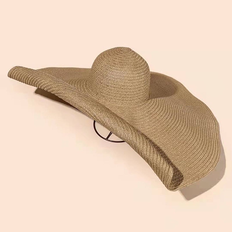 Dam Solhatt Stråhatt Sugrör Boho Strandstil 2025 - $19.99 –P6