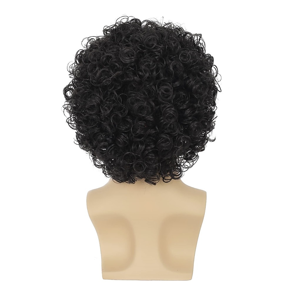 Kurze schwarze Perücke für Herren, kurz geschichtet, natürliches Cosplay-Kostüm, synthetische, hitzebeständige Ersatzperücke 2026 - $21.99 –P9