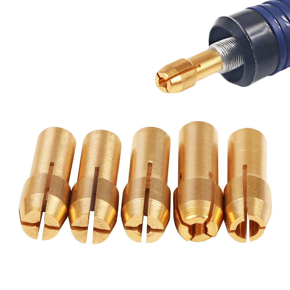 fúrószárak 7db/készlet 2,35/3,17 sárgaréz patronos mini fúrótokmány villanymotor tengelyhez fúrótokmány szerszám fúrótokmány adapter 2025 - $7.99 –P5