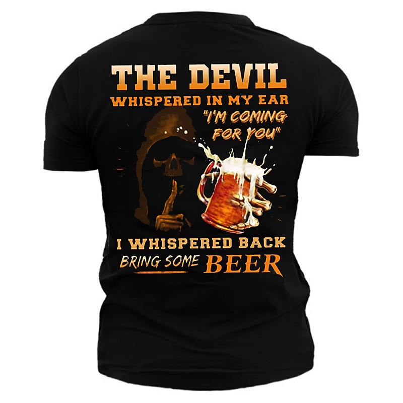 Camisa de hombre Un día sin cerveza es como sólo bromeando no tengo idea camiseta de manga corta camiseta impresión 3D camiseta de cuello redondo vintage casual día a día 2025 - $17.99 –P3