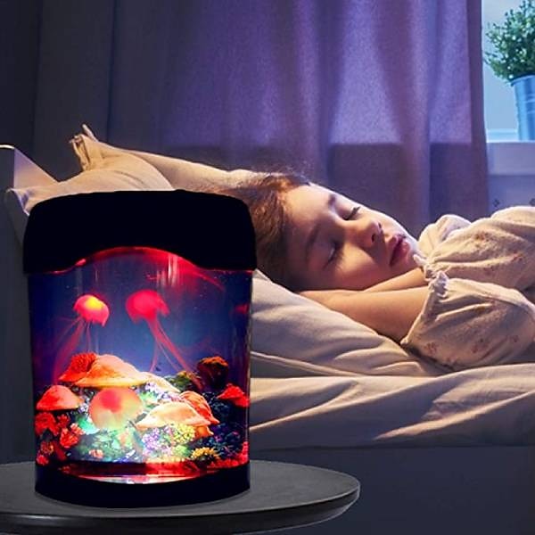 meduză rezervor lumina marină înot lumină de dispoziție led acvariu colorat lumini de noapte lampă pentru copii lumini decorative 2025 - $25.99 –P8