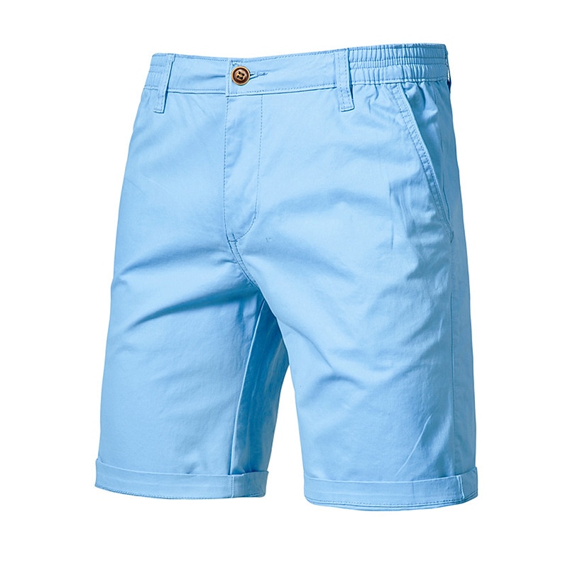 Hombre Pantalón corto Pantalones cortos chinos Bermudas pantalones cortos de trabajo Bolsillo Cintura elástica Plano Comodidad Longitud de la rodilla Casual Diario Festivos Ropa de calle Elegante 2026 - $24.99 –P9