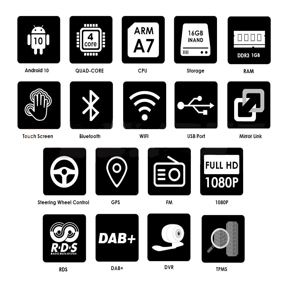 radio 2 din android 10 auto stereo 7 inch autoradio bluetooth gps navigatie multimedia speler voor volkswagen passat golf jetta polo tiguan skoda seat alle jaren 2025 - $124.99 –P17