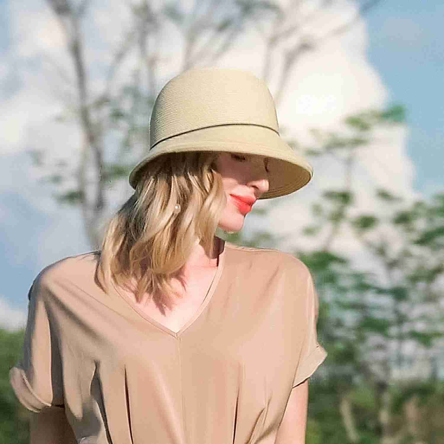Bohemian Beach Straw Hats with Beading / Color Block 1pc Party / Evening / Casual Headpiece 2025 - $26.99 –P7