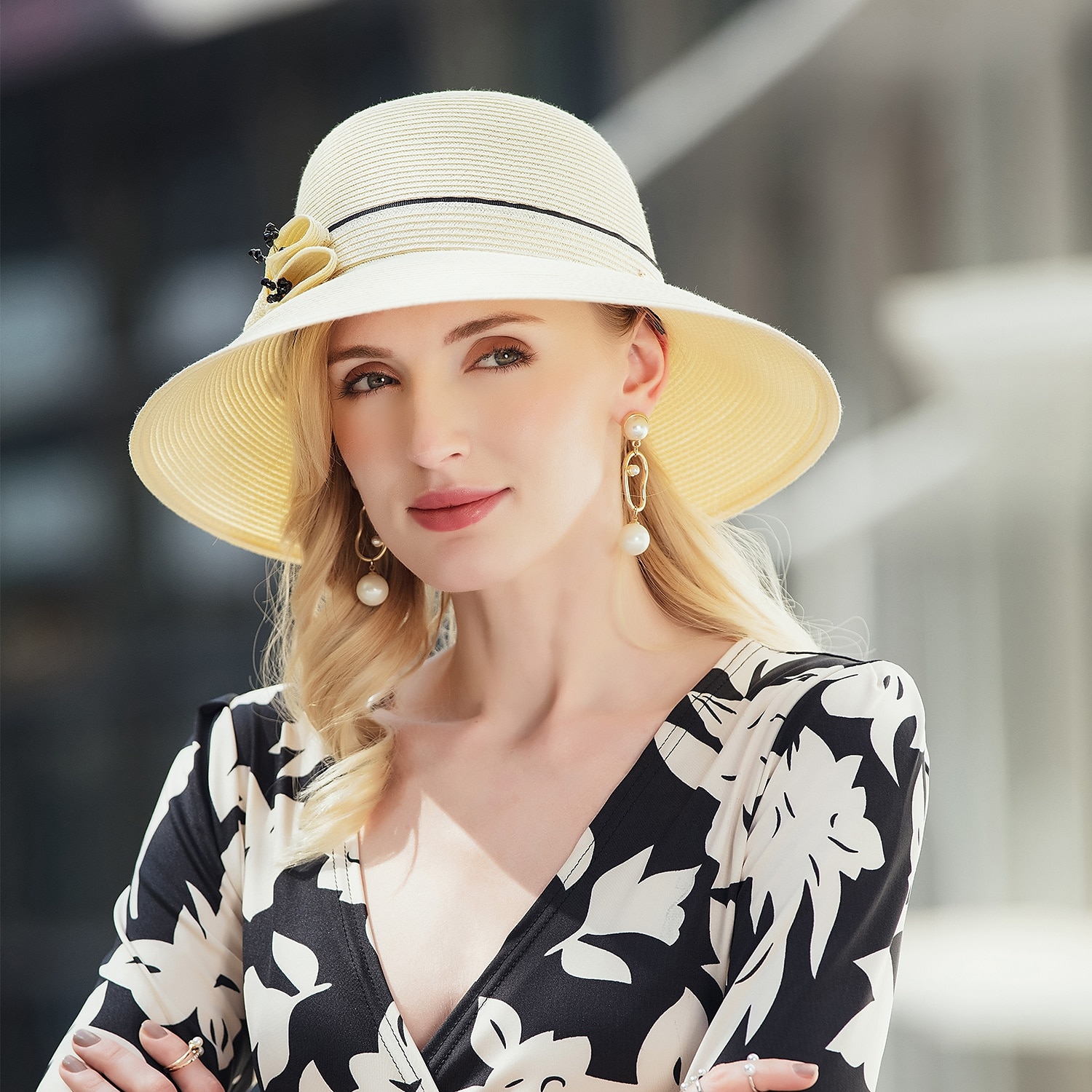leuke Style Bruiloft Poly / katoenmix hoed met Sjerp / Lint / Veters / Gevlochten bandje 1 stuk Casual / Verjaardag / Melbourne Cup Helm 2025 - $49.99 –P7