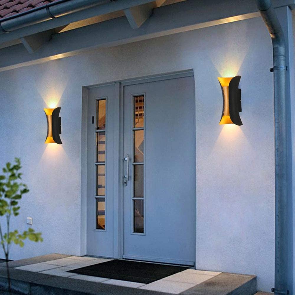 30/40 cm Plus Large Outdoor LED Wall Light 20W / 30W Various Color Temperature Lighting Modern Black Gold Courtyard Wall Lamp Suitable for Terrace Garage Balcony AC85-265V 2025 - $113.99 –P9