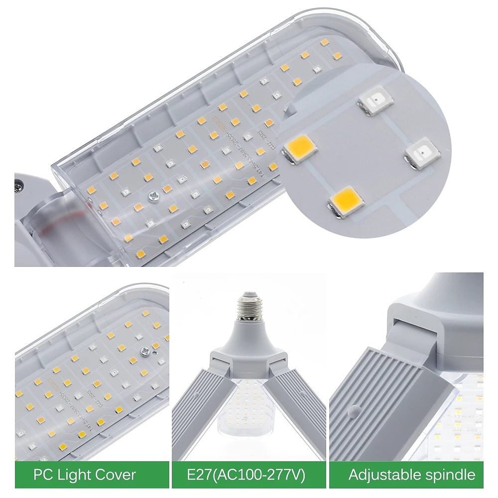 LED Grow Light Full Spectrum E27 Folding Plant Grow Light AC110V 220V Phyto Lamp For Indoor Vegetable Flower Seedling 2026 - $34.99 –P4